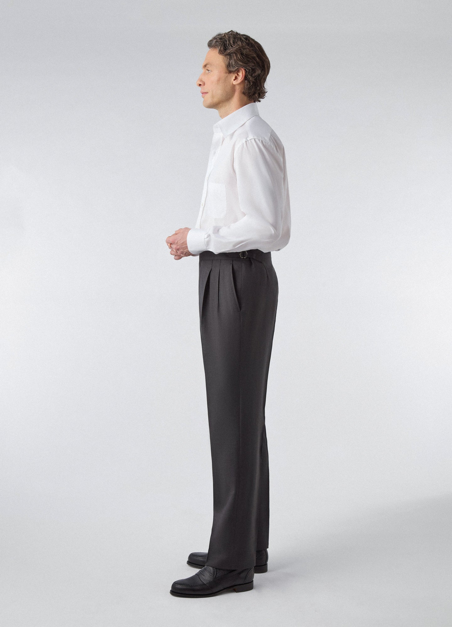 Don Wool/Silk/Linen Suit - Black Berg & Berg