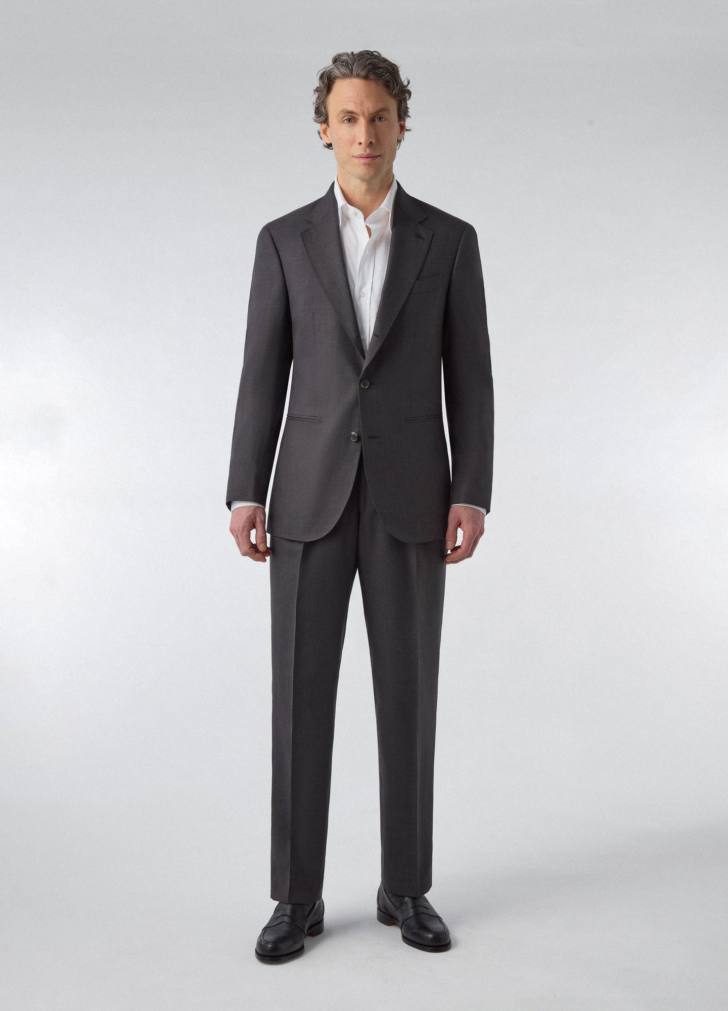 Don Wool/Silk/Linen Suit - Black Berg & Berg