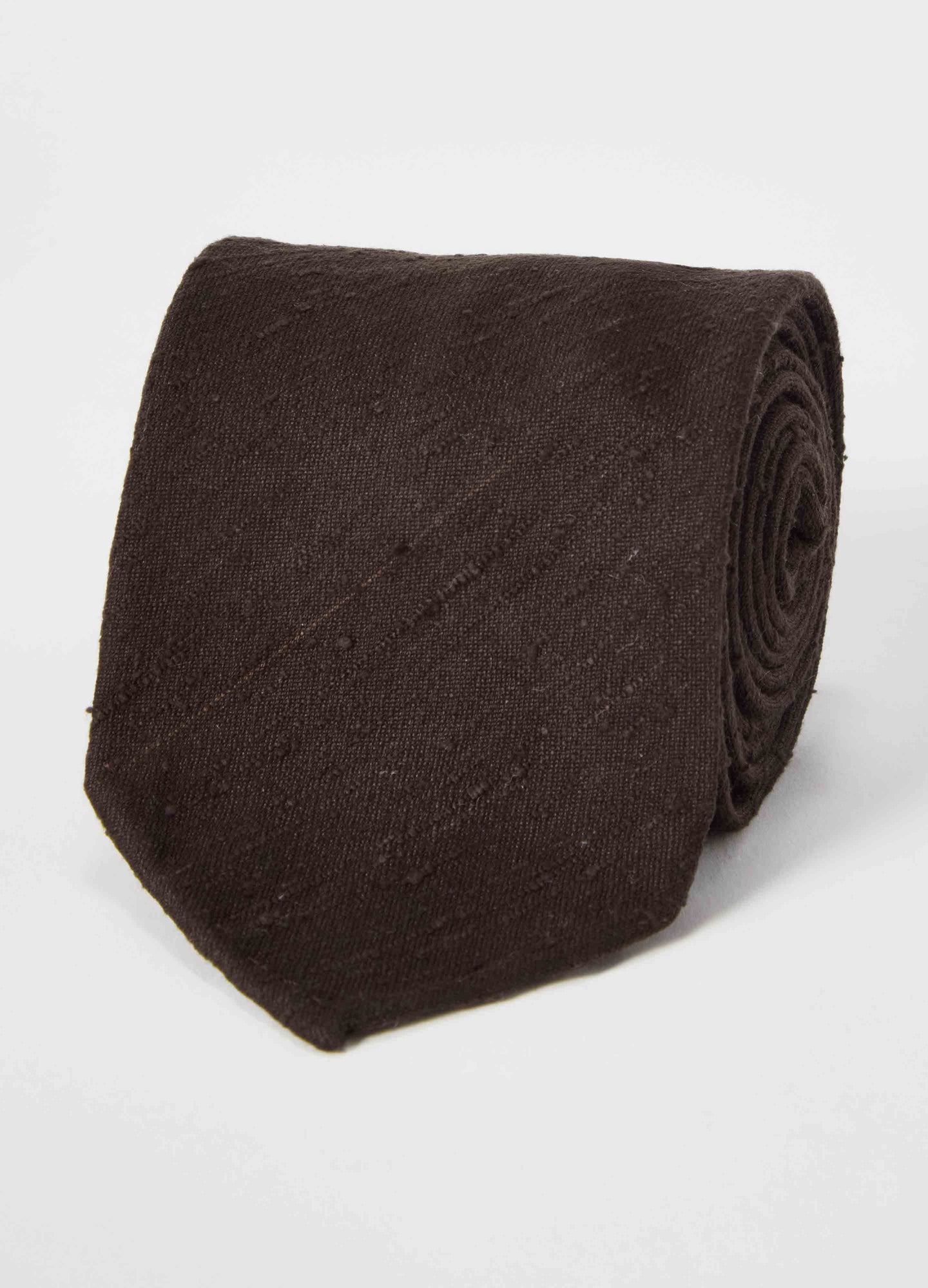 Shantung Tie - Dark Brown Berg & Berg