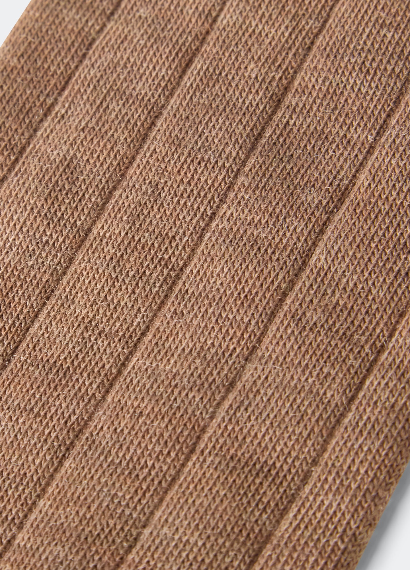 Wide Rib Wool Socks - Nougat Berg & Berg