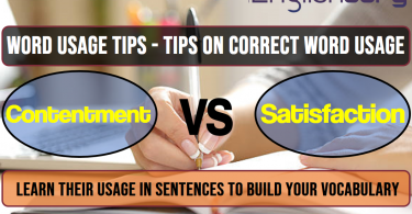 10 Word Usage Tips contentment, Satisfaction