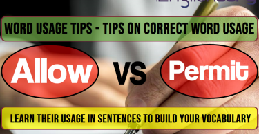 7 Word Usage Tips allow, permit