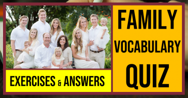 Family Vocabulary Quiz