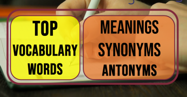 Top vocabulary words Day-13